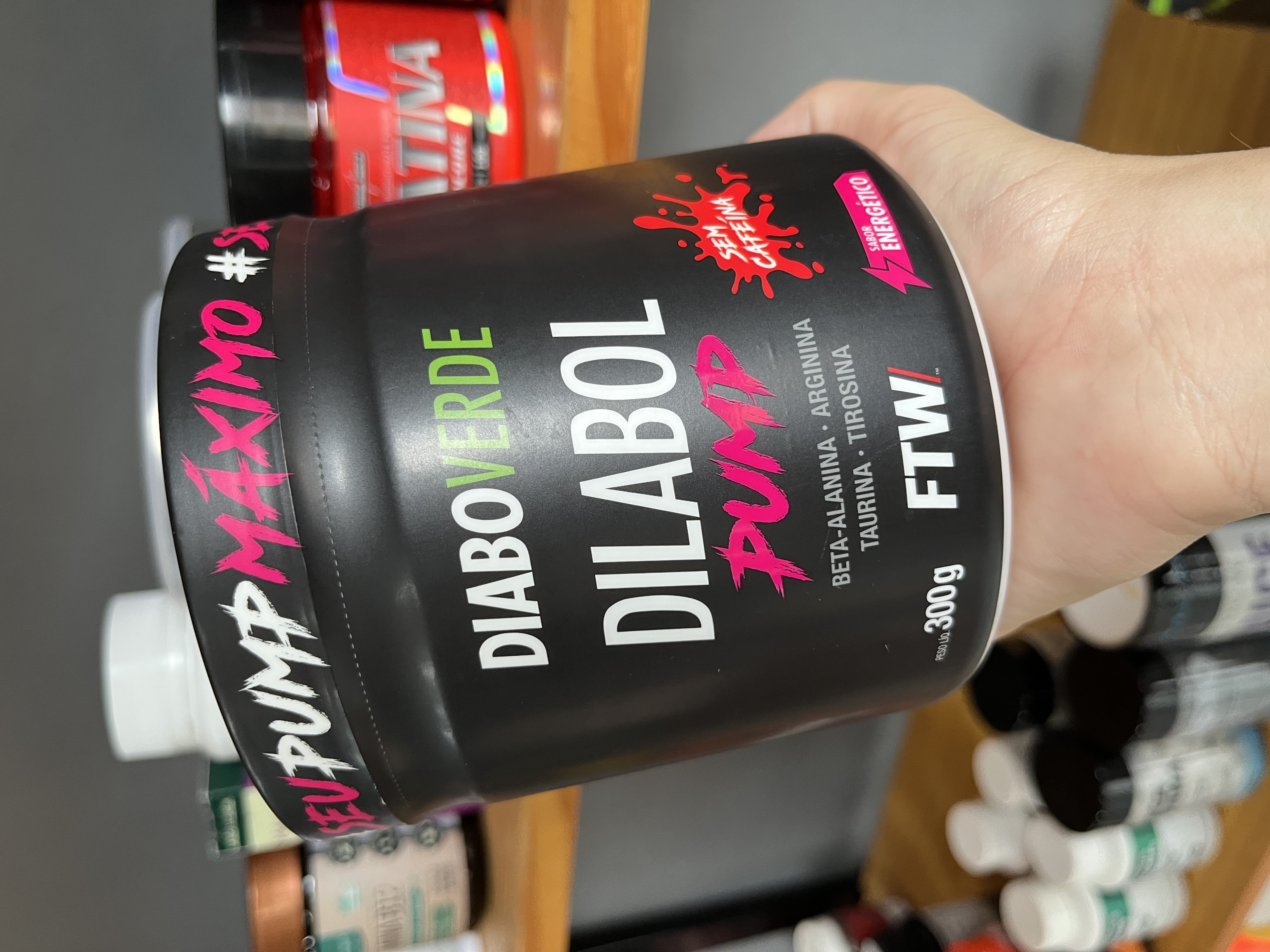 Diabo Verde Dilabol Pump, sem cafeína, 300g